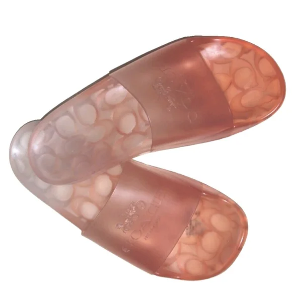 Coach Pink Slide Sandals Two Size Available 6B / 9B - Picture 5 of 6